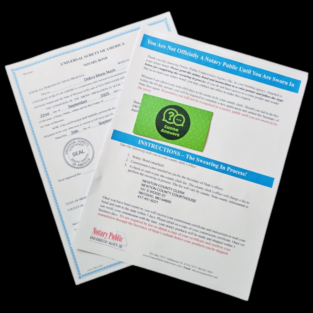 Photo of Cannna Answers Surety Bond