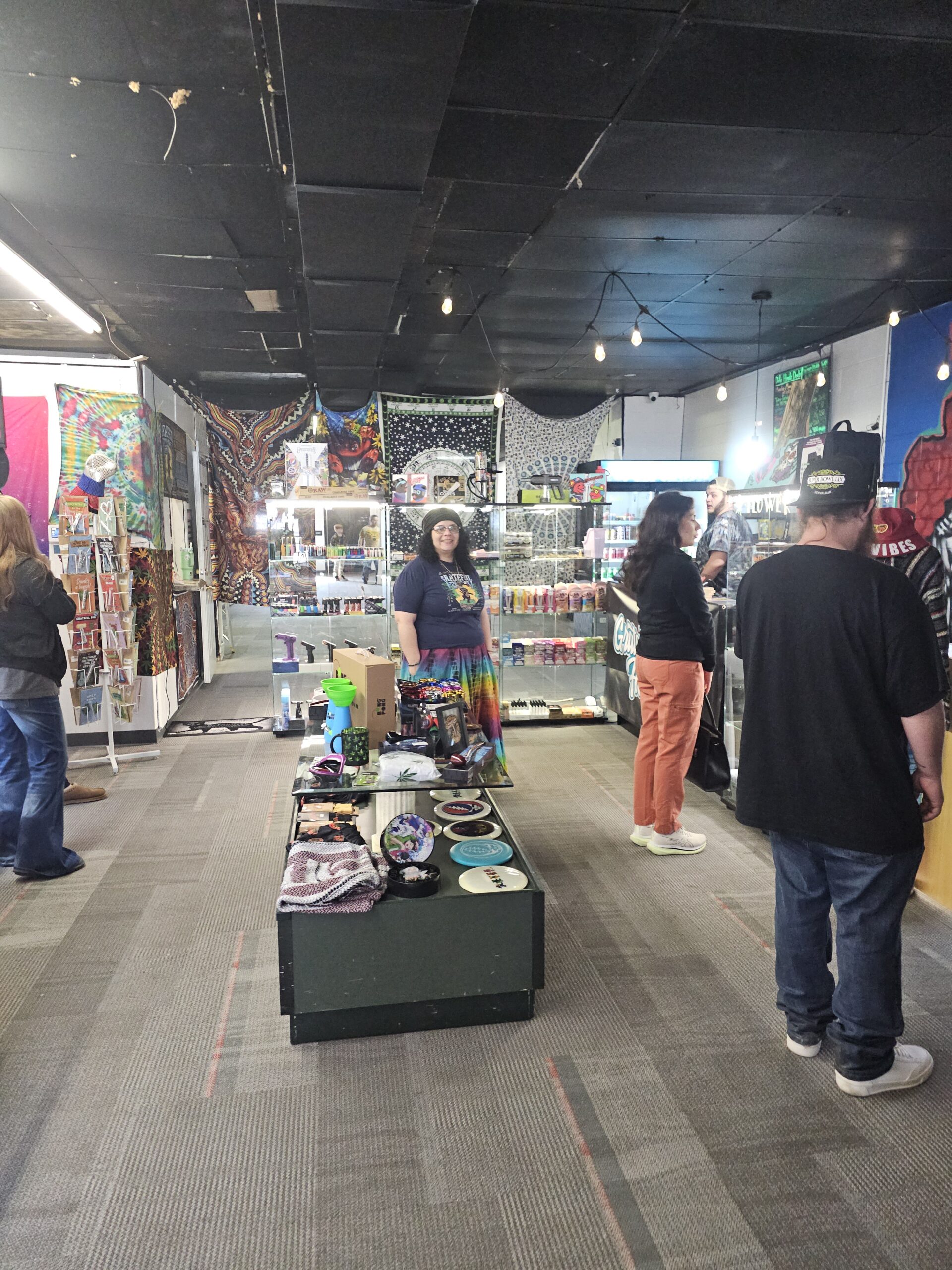 Guests gathered during the Grateful Headz grand opening in Springfield Missouri
