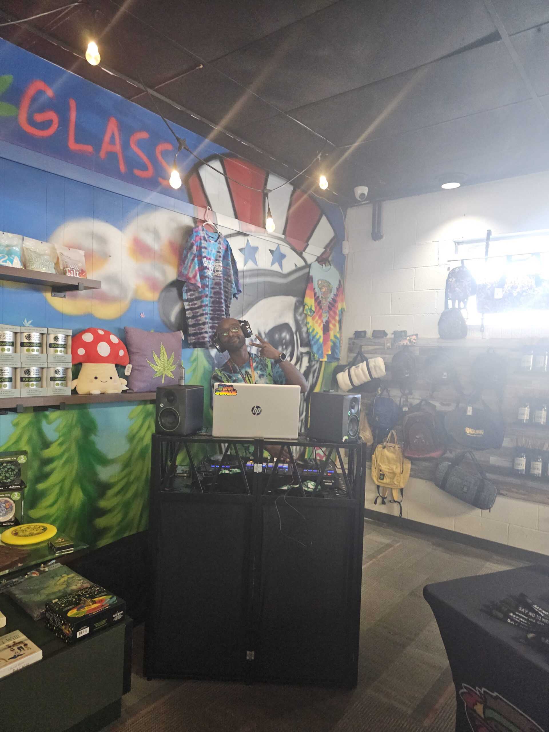 Grateful Headz grand opening event photo inside the Springfield store